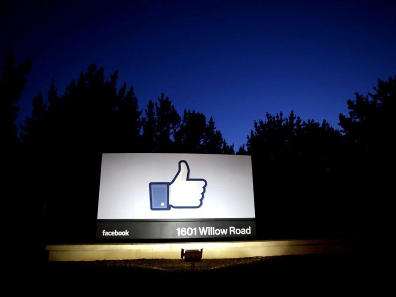 A like sign stands at the entrance of Facebook headquarters May 18, 2012 in Menlo Park, California. The eight-year-old social network company listed their initial public offering on NASDAQ Friday morning at $38 a share and a valuation of $104 billion, making its IPO the third largest in U.S. history after General Motors and Visa. (Getty Im