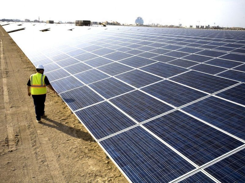 BP said solar power costs will fall about 10 percent a year in the next decade. (Getty Images)