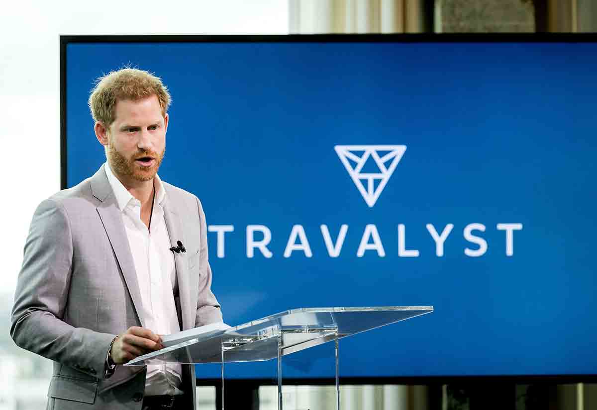 Prince Harry said he flew to Amsterdam commercially for the event