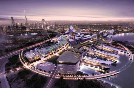 An artists impression of the Dubai Design District project.