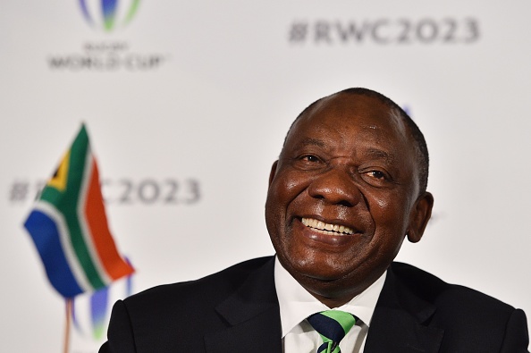 South African President Cyril Ramaphosa. (GLYN KIRK/AFP/Getty Images)