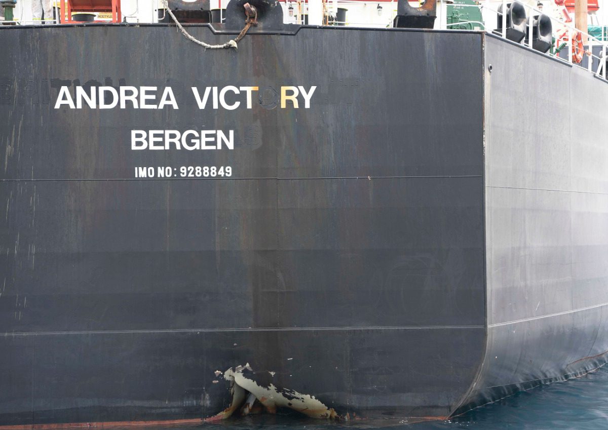 The Andrea Victory, after repairs in Dubai’s Port Rashid, appears to have loaded fuel in a ship-to-ship transfer near Fujairah earlier this month, according to tanker tracking.