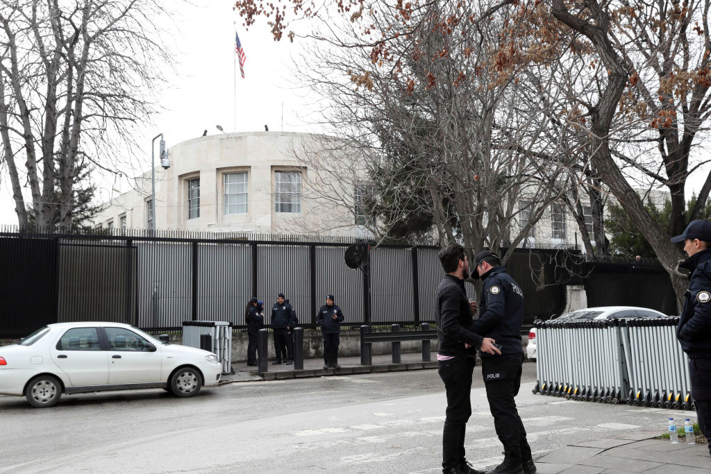 The United States embassy in Ankara.
Photo: ADEM ALTAN/AFP/Getty Images