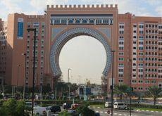 CONSTRUCTION PROGRESS: The huge archway at Ibn Battuta Gate.