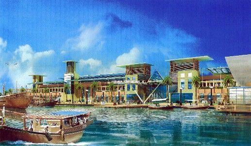 An artists impression of part of the Deira Waterfront Development Project.