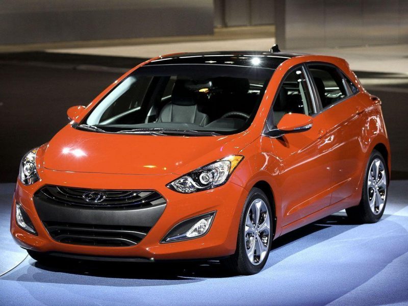 Hyundai introduces the 2013 Elantra GT during the media preview of the Chicago Auto Show at McCormick Place on February 8. (Getty Images)