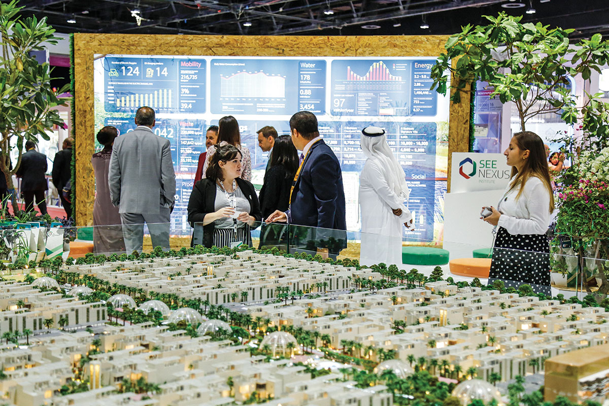 The Sustainable City in Dubai is successful in achieving a lower footprint through efficient design and low carbon initiatives