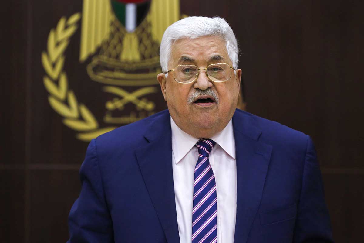 Palestinian president Mahmud Abbas