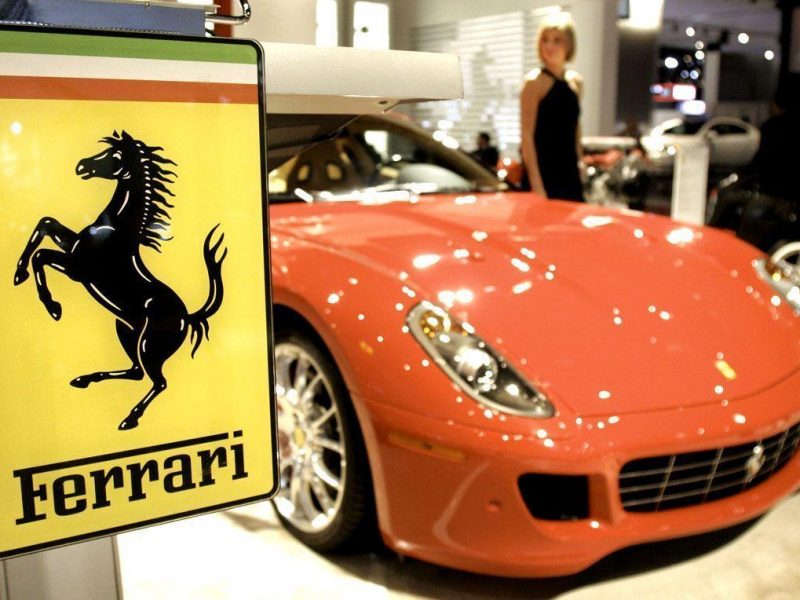 The Ferrari 599 GTB Fiorana on show at the annual Detroit car fair