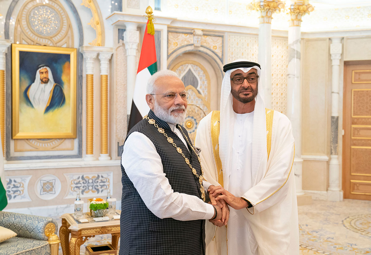 Narendra Modi has received the Order of Zayed from Sheikh Mohamed bin Zayed Al Nahyan