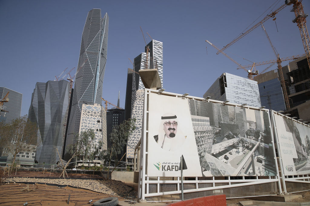 Office buildings in various stages of construction completion stand at the King Abdullah Financial District on June 20 2018 in Riyadh Saudi Arabia. Photo: Sean Gallup/Getty Images