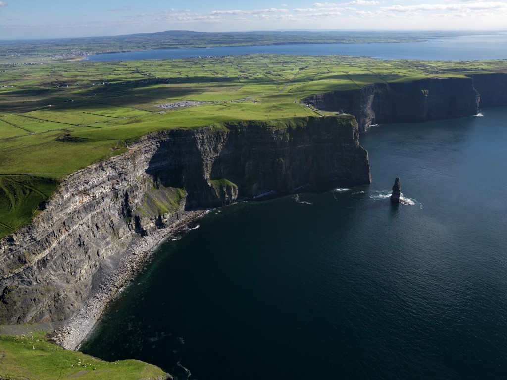 Cliffs of Moher, Co Clare, one of Ireland's popular tourist destinations.