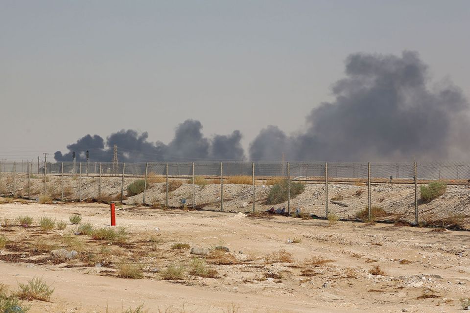 The attack on Saudi oil facilities saw one of the targets struck four times sparking fires that took five hours to extinguish.