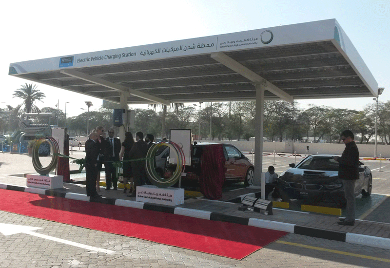 Dubai’s first electric vehicle charging station was launched at DEWA’s head office in Al Garhoud.