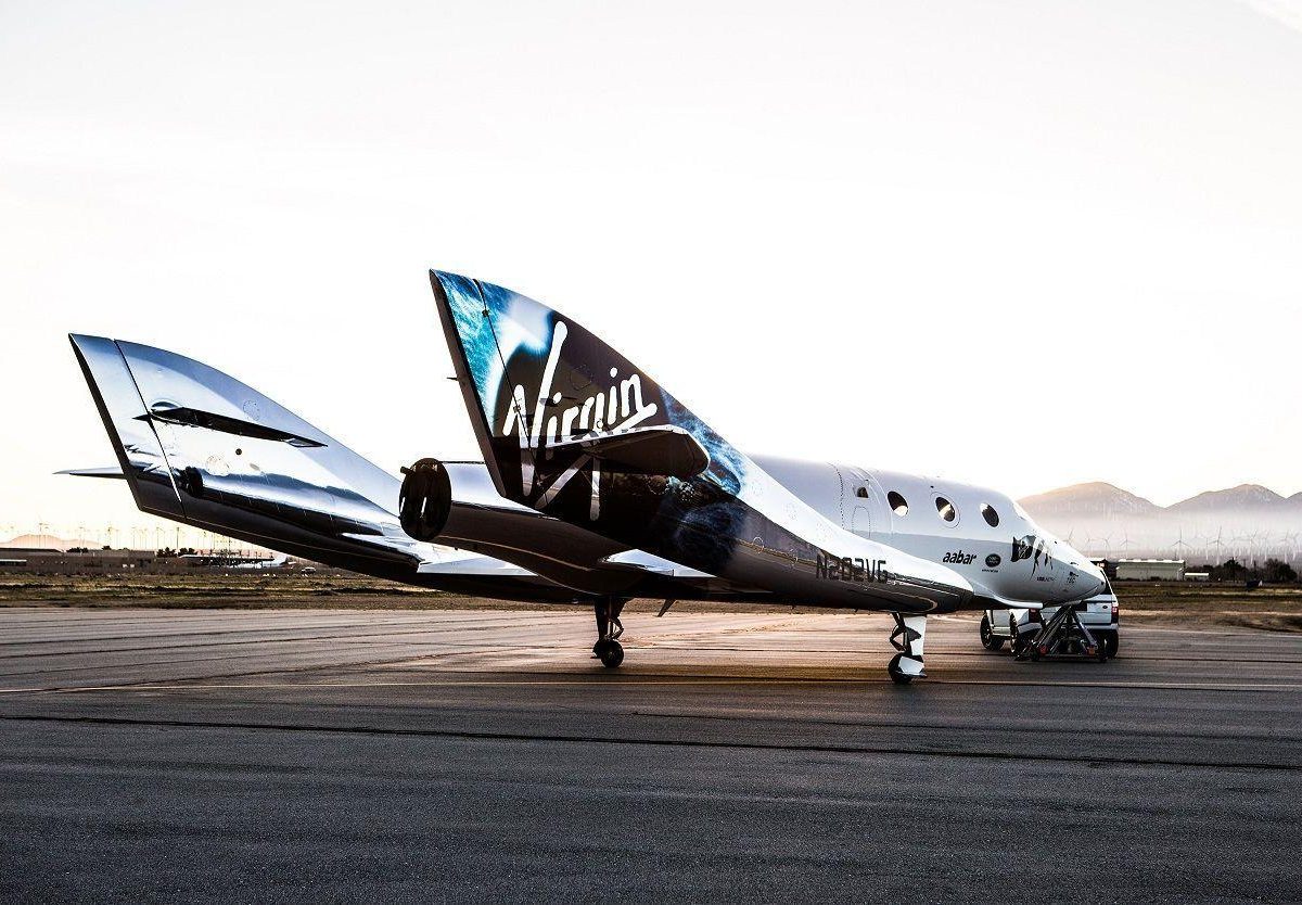 Virgin Spaceship Unity is unveiled in Mojave, California