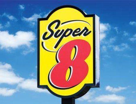 The Super 8 economy lodging hotel brand.