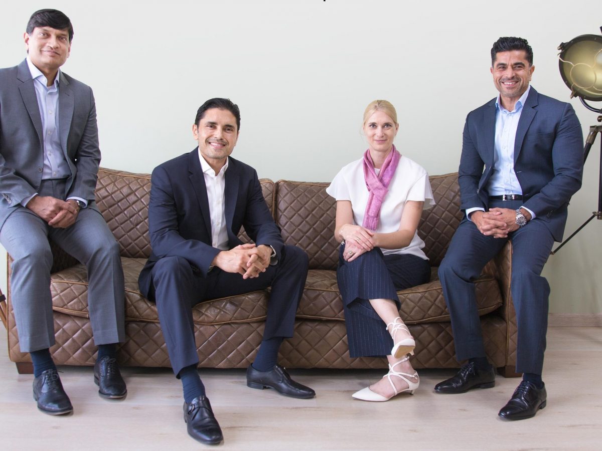 Mirza Beg, co-founder and managing partner of Ruya Partners; Karin Baggström, co-founder and CFO of Starzplay; Rashid Siddiqi, co-founder and managing partner of Ruya Partners; and Maaz Sheikh, co-founder and CEO of Starzplay.