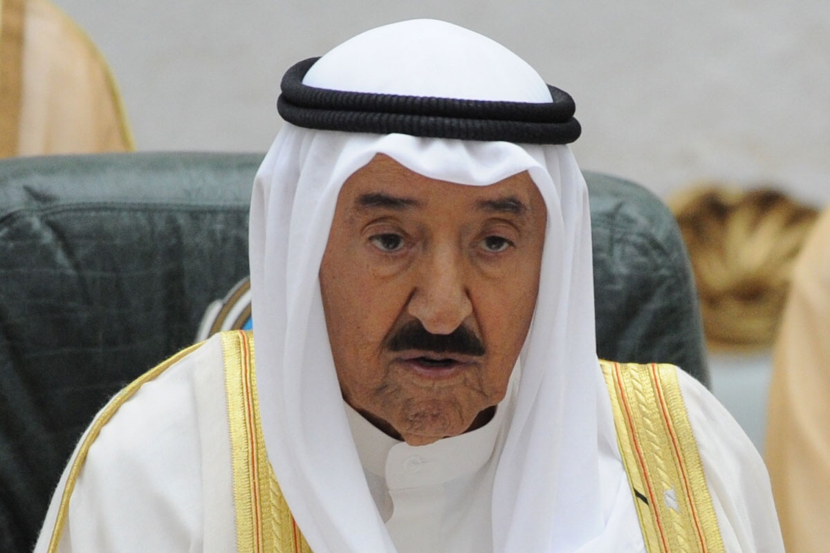 Kuwait Emir Sheikh Sabah Al-Ahmad Al-Jaber Al-Sabah.