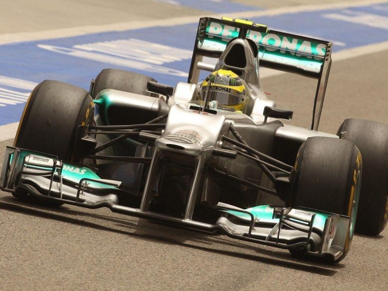 Nico Rosberg of Mercedes in action in Bahrain qualifying. (Getty Images)