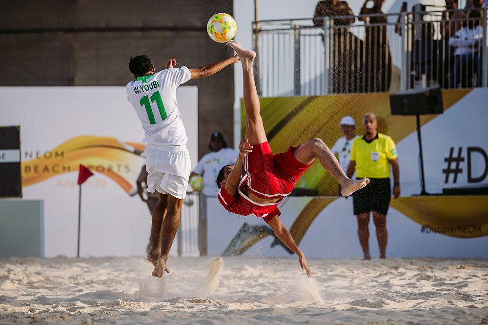 The four-day Beach Soccer Cup tournament included teams from Saudi Arabia, Oman, the UAE, Egypt, China and England.