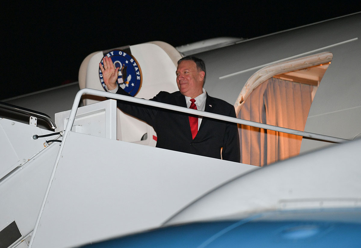 US Secretary of State Mike Pompeo was on his way to the kingdom to "discuss our response."