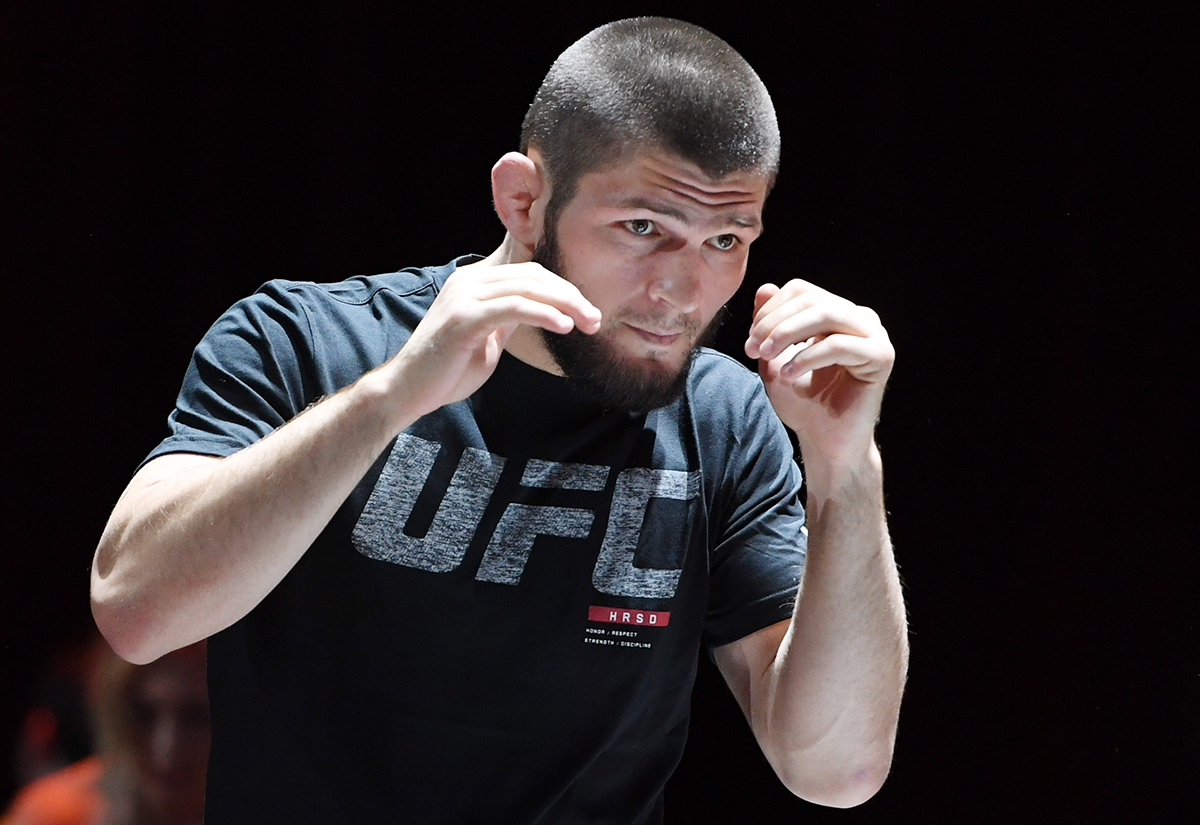 Russian UFC lightweight champion Khabib Nurmagomedov