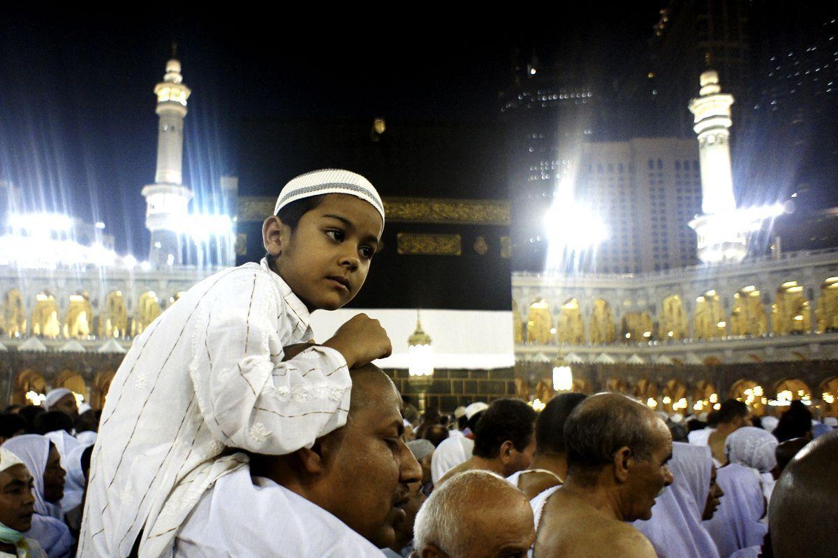 Muslim pilgrims perform the walk around the Kaaba Tawaf at the Grand Mosque in the Saudi holy city of Makkah. (MUSTAFA OZER/AFP/Getty Images)