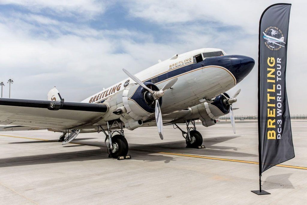 Breitling plane lands in Dubai as part of record-breaking tour ...