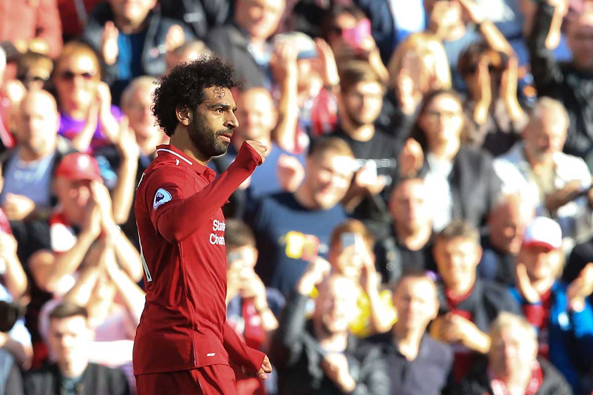 Liverpool's Egyptian midfielder Mohamed Salah.