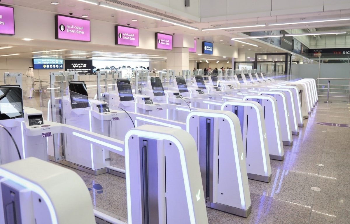 The 20 new smart gates in arrivals are in addition to the 10 installed last year in departures at Terminal 1.