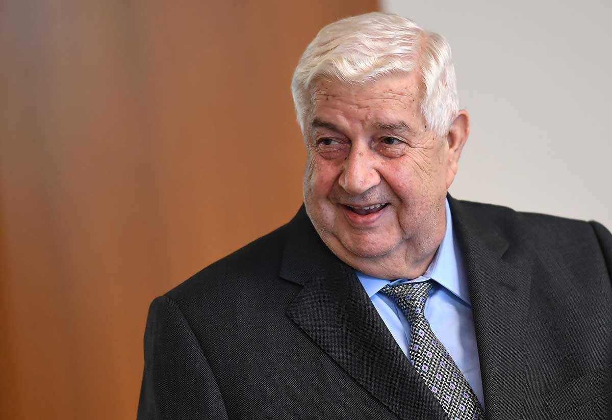 Syrian Foreign Minister Walid Muallem