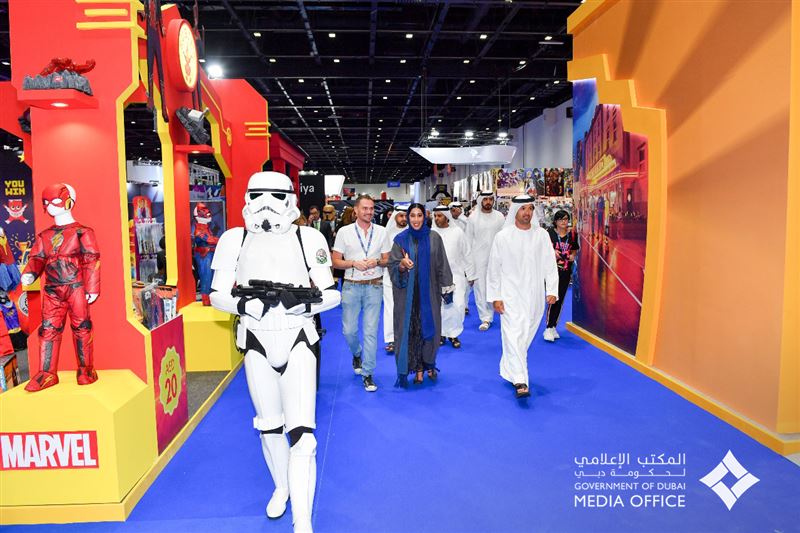 Following the opening, she was taken on a tour of the eighth edition of the Middle East Film & Comic Con.