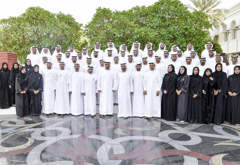 In Pictures: UAE Leaders Receive KhalifaSAT Emirati Engineering Team ...