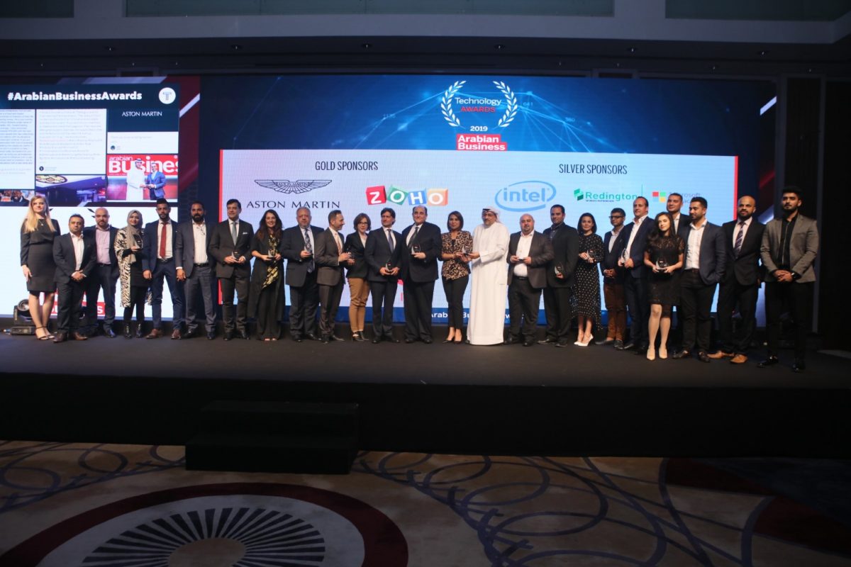 Du CEO Osman Sultan was awarded the ‘Lifetime Achievement of the Year’ award at the Arabian Business Technology Awards on Sunday, recognising his 30 years in the industry and at the forefront of the UAE’s telecoms industry. Pictured are all the winners.