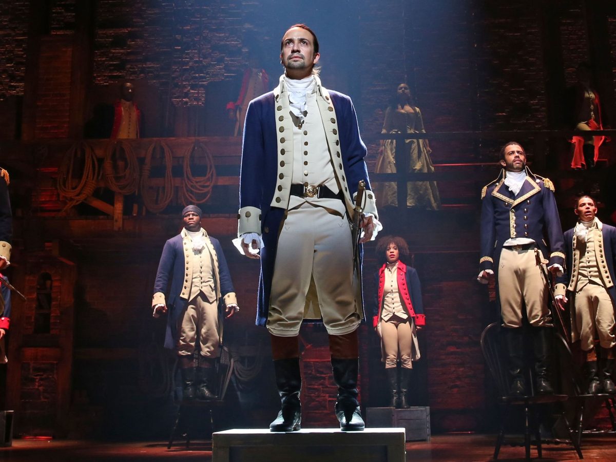 Hamilton tells the story of US founding father Alexander Hamilton through the medium of rap and hip hop.