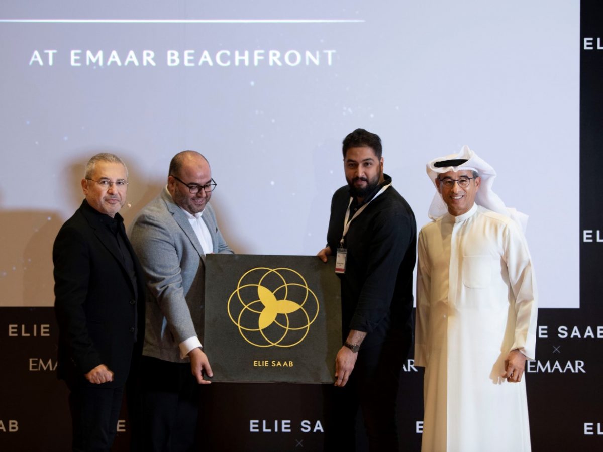 The star was presented to Elie Saab by Emaar chairman Mohamed Alabbar.