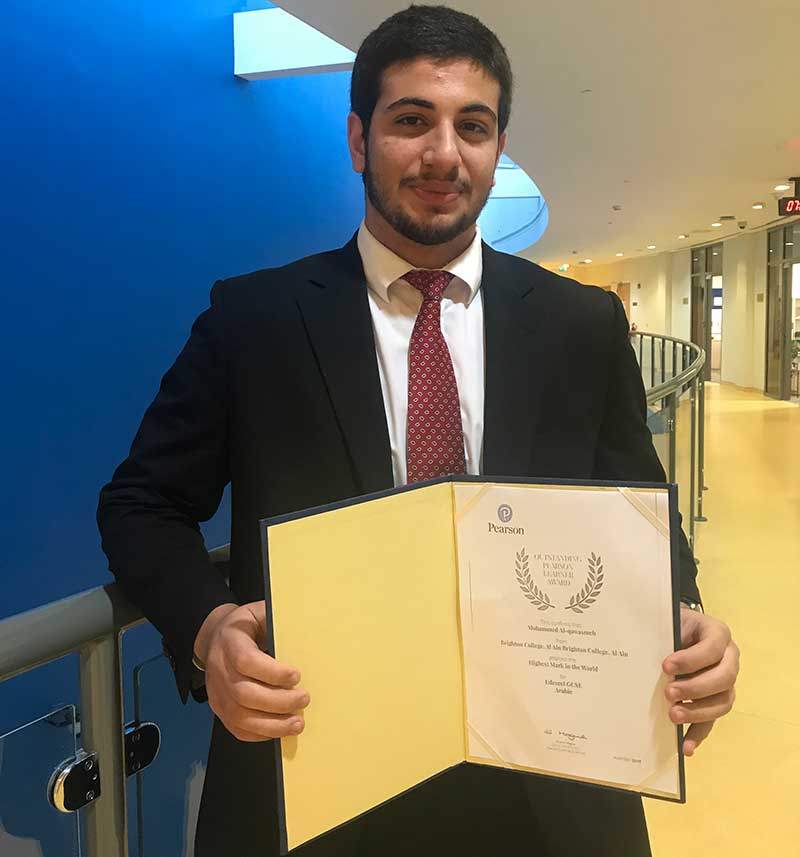 Mohammed Al-Qawasme from Jordan said his biggest inspiration to excel in his studies in his mother, who has a PhD in education.