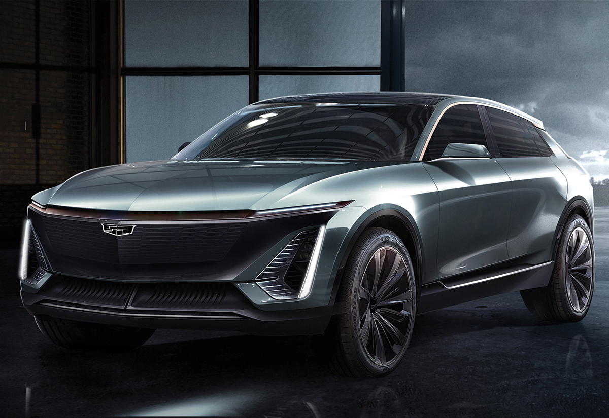 Going green: Cadillac’s first all-electric vehicle, which is derived from GM’s future EV platform, BEV3