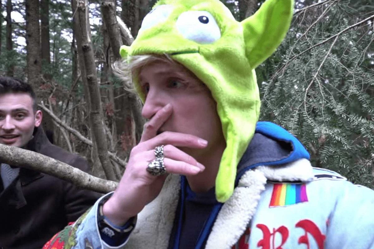 Shock viewing: A scene from Logan Paul’s recent ‘Suicide Forest’ video