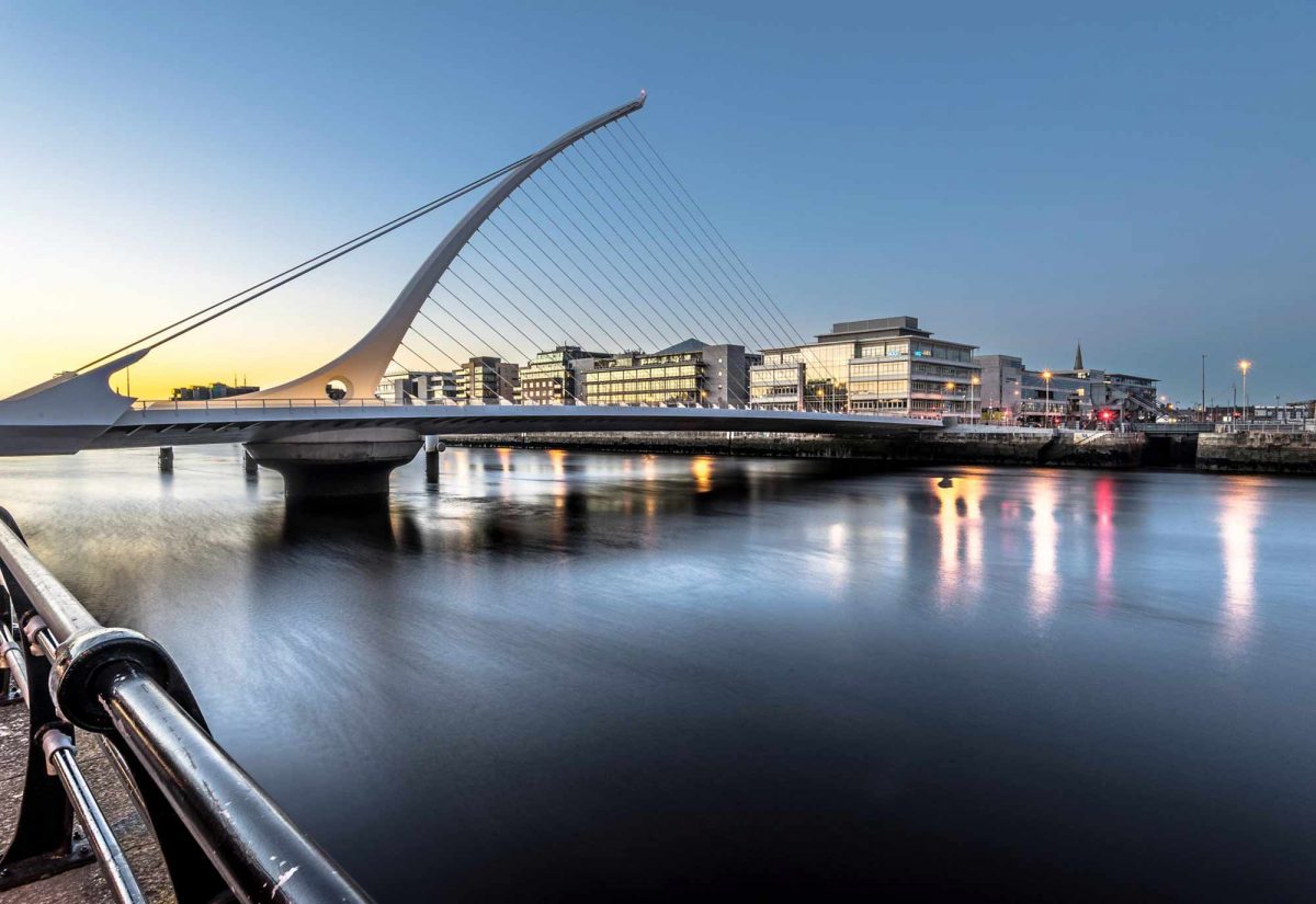 A general shot of the Irish capital Dublin.