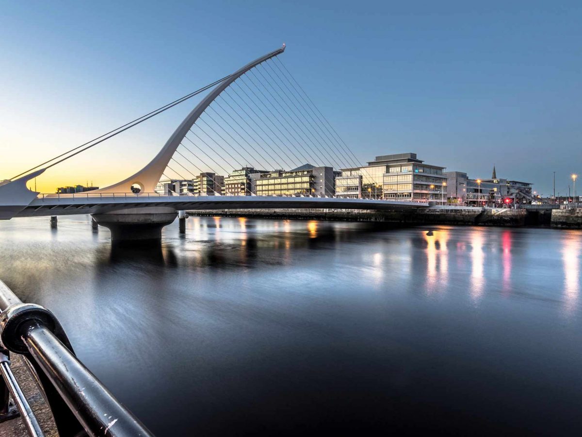 A general shot of the Irish capital Dublin.