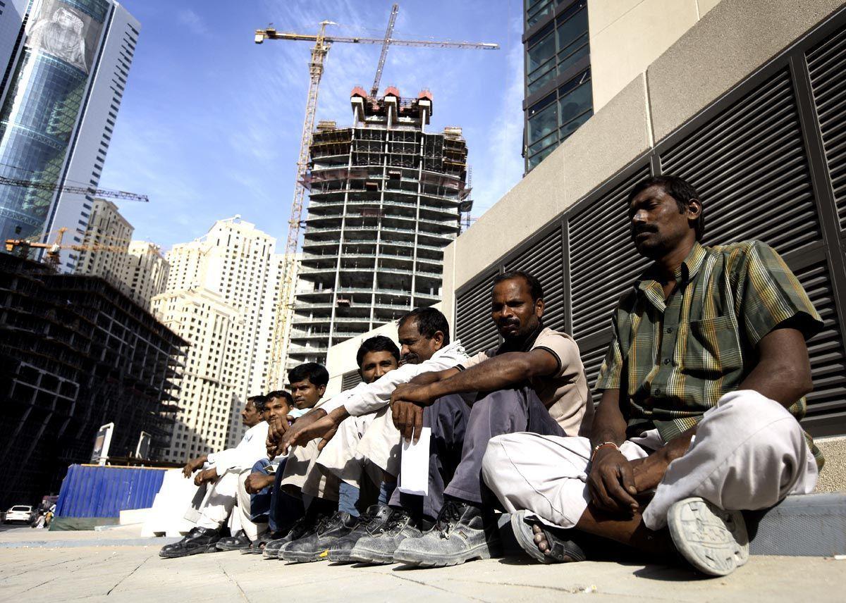 Pakistani labourers in Dubai