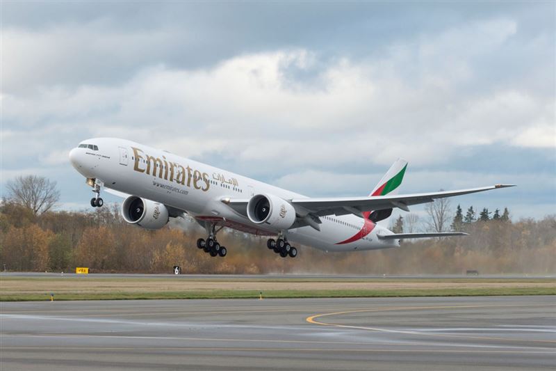 Flight EK 129 will depart Dubai using a Boeing 777-300ER.