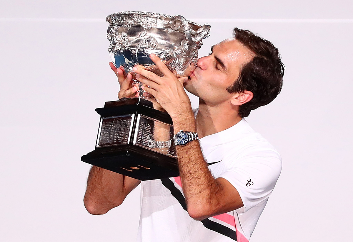 Roger Federer beat Marin Cilic in five riveting sets and win his sixth Australian Open and 20th Grand Slam title in Melbourne on Sunday.