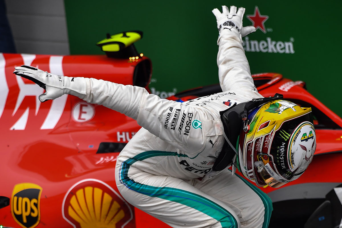 In Pictures: Five-time World Champion Lewis Hamilton Wins Brazilian GP ...