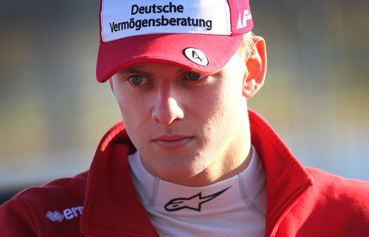 Mick Schumacher, son of F1 legend Michael. (DANIEL ROLAND/AFP/Getty Images)