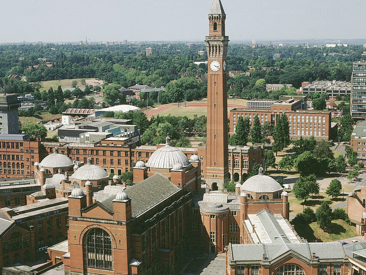 The University of Birmingham's campus in the UK.