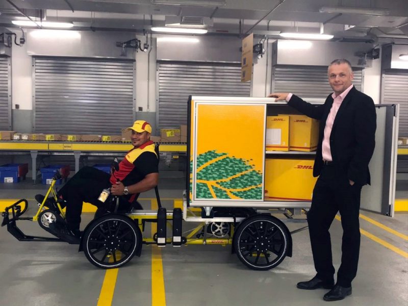 dhl delivery bike