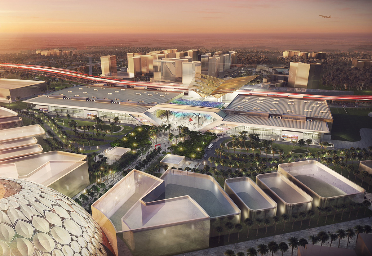 Inside Dubai Exhibition Centre the event hub at Expo 2020 Dubai