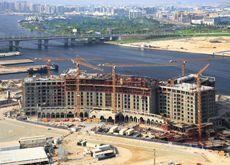 SITE VISIT: Construction of the Palazzo Versace Dubai seen in October. (Supplied)